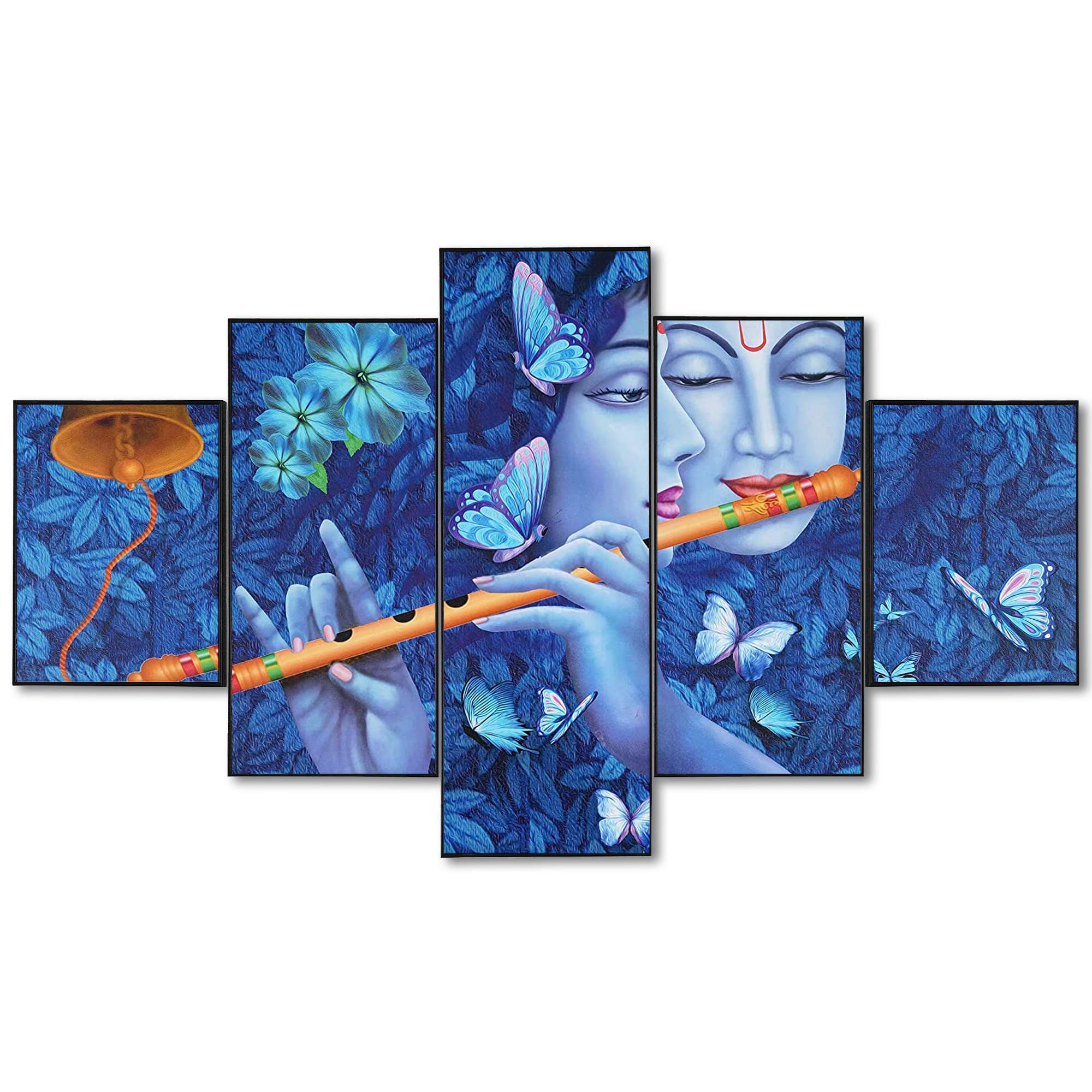 Set Of Five Framed Digital Wall Painting - Image 3